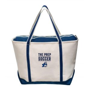 Oversized Canvas Tote with Zippered Top